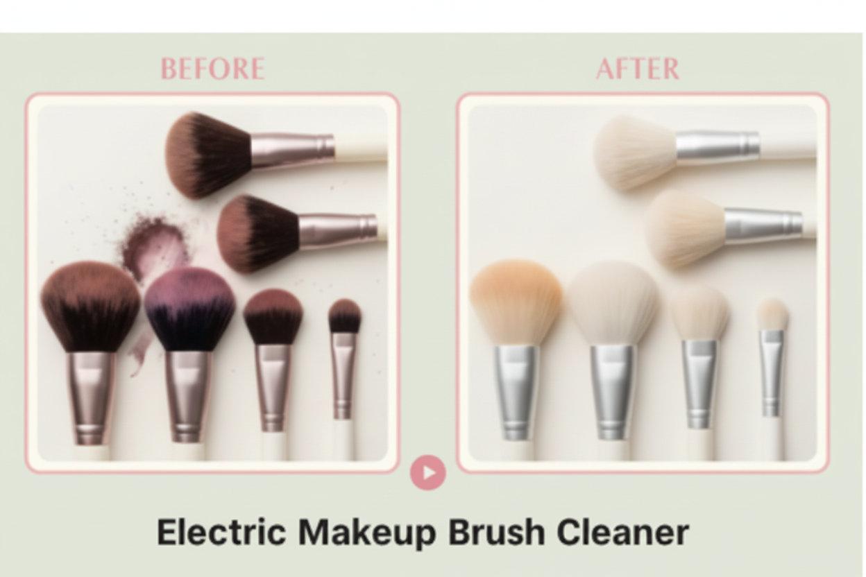 Before & After - Soft Green Background