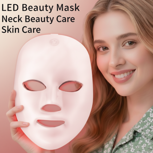 BLUSHVELA LED Mask - Lifestyle slide with blush background