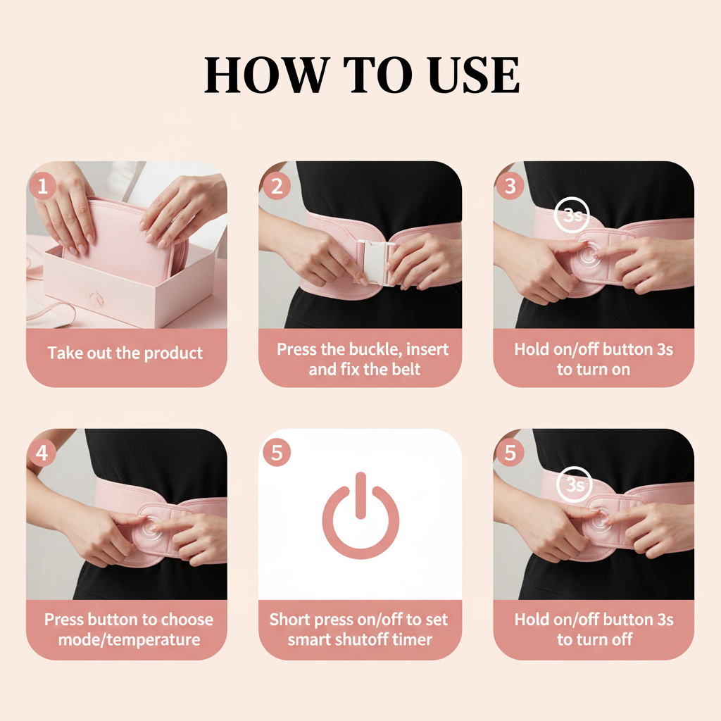HOW TO USE - Period Heating Pad
