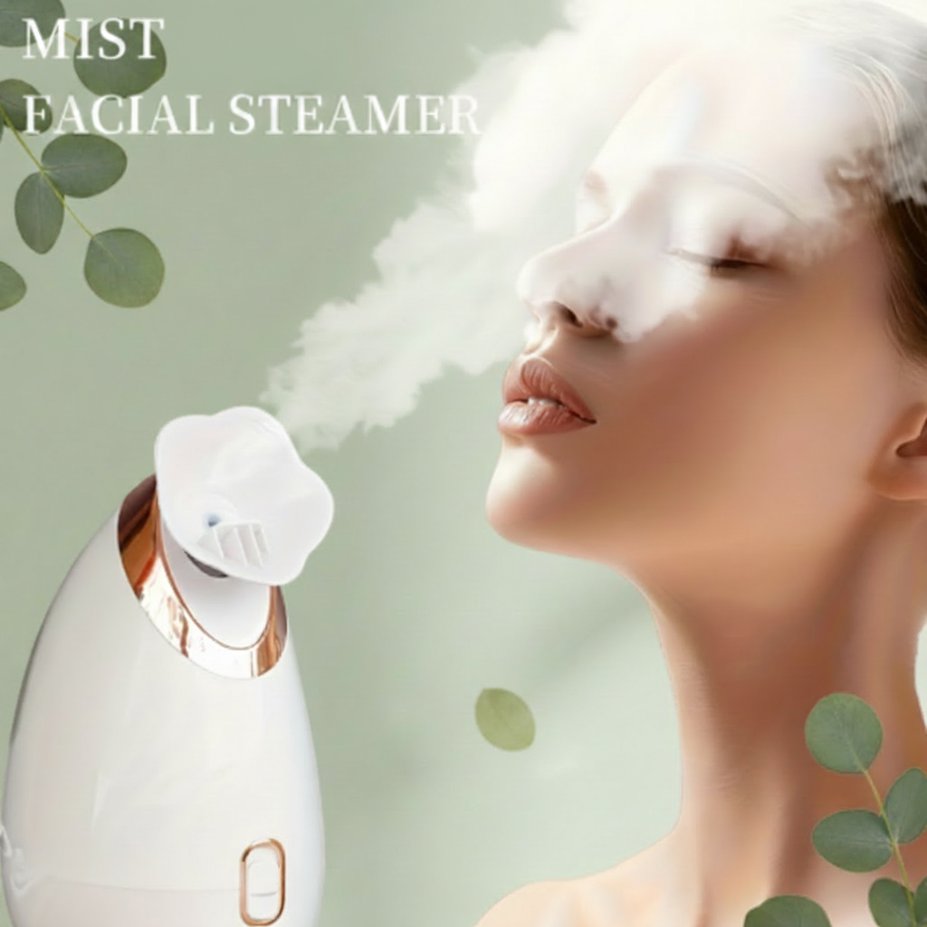 Nano Mist Facial Steamer — Deep Cleansing, Hydration & Collagen Boost