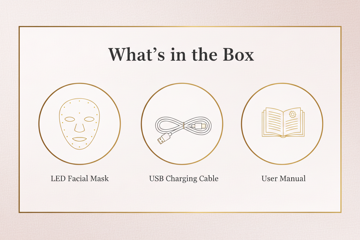 LED Beauty Mask - What's in the Box