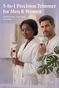 Trimmer image with wording for men and women