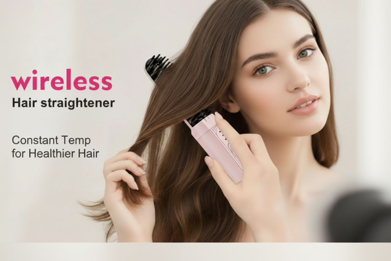 Wireless Hair Straightener Lifestyle